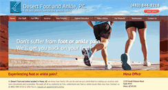 Desktop Screenshot of desertfootandankle.com